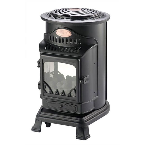 Matt Black Provence portable gas heater