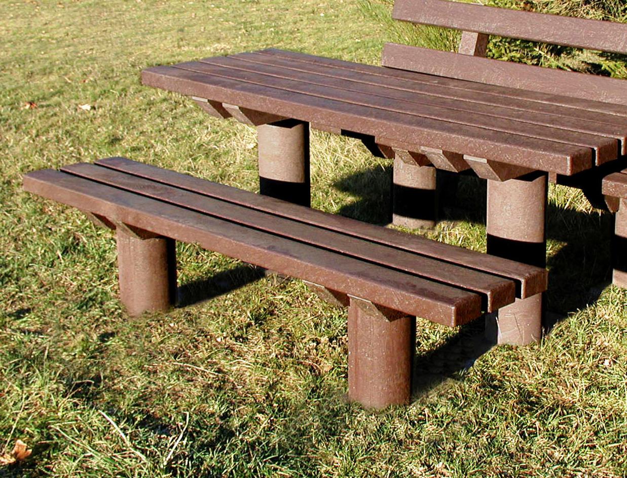 Taunus forest bench without back