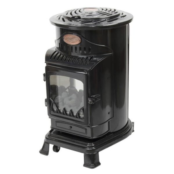 Gloss Black Provence portable gas heater